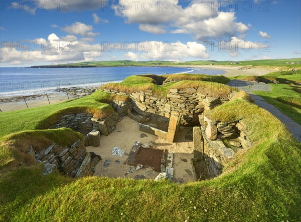 A Neolithic house in the settlement of Skara Brae