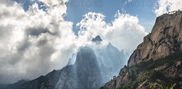 Cliffs in clouds