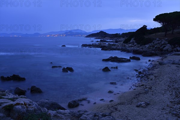 Capo Ferrato at night