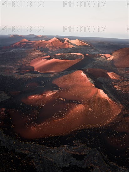 Sunrise volcanic crater