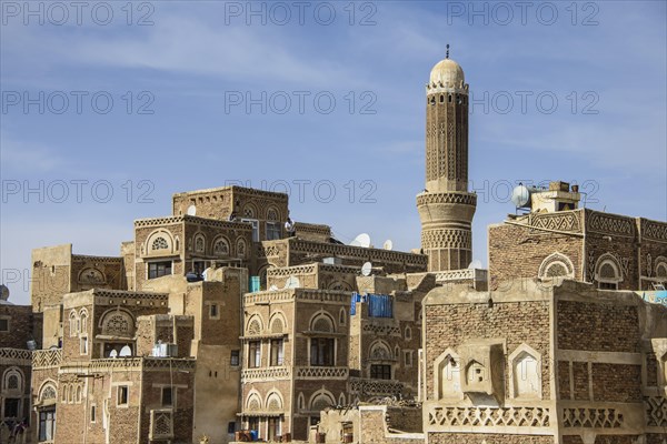 Minaret in the old city of Sana'a
