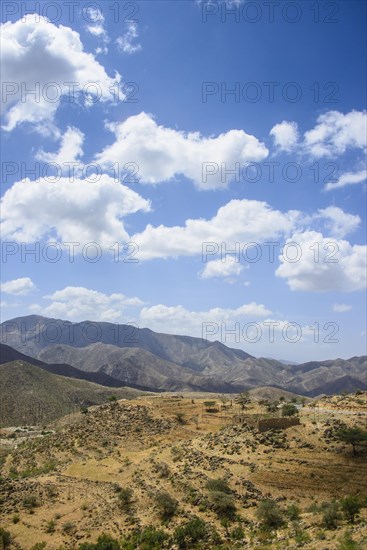 View over the mountains along the road from Massawa to Asmarra
