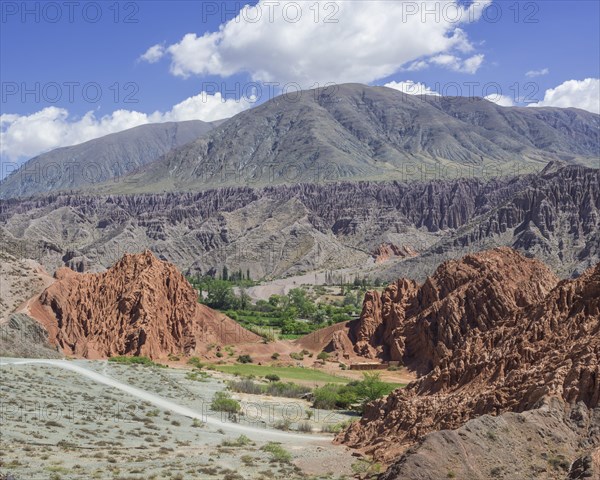 Colorful mineral-rich mountains