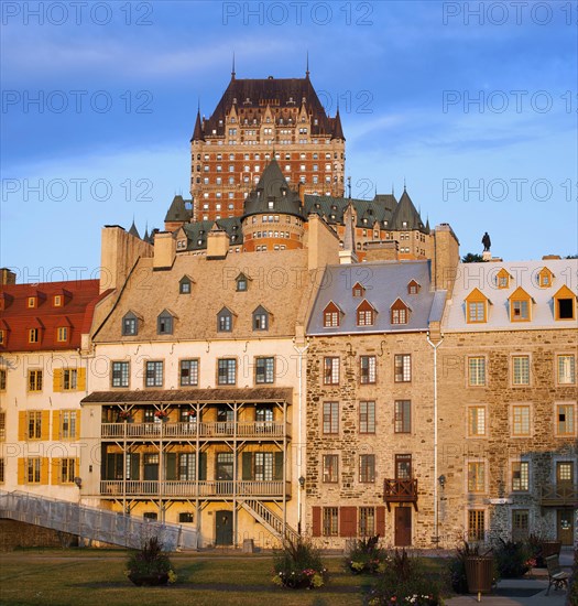 Chateau Frontenac and Lower Town