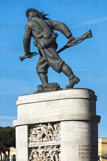 Bersaglieri monument at the Porta Pia