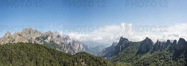 Panoramic view over a valley