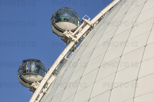 Sky View view cabins on the dome of the event arena Ericsson Globe