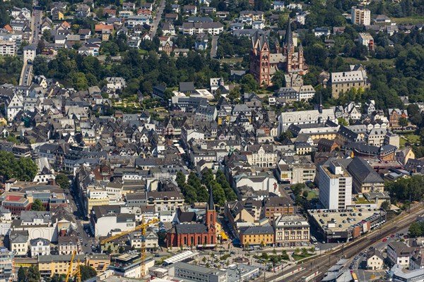 View over the historic centre of Limburg with its cathedral and castle