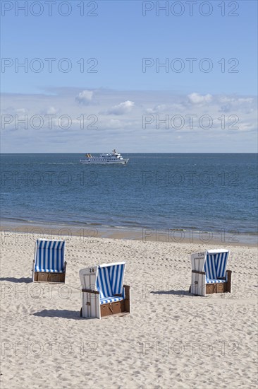 Beach chairs on the beach