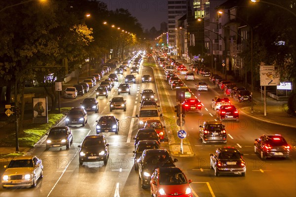 Heavy traffic at night