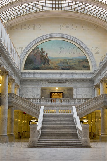The entrance to the House of Representatives in the Utah State Capitol