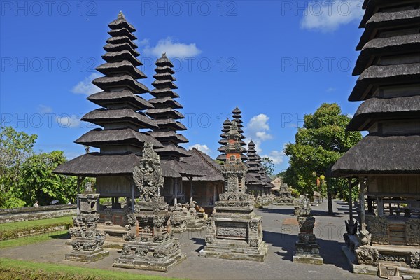 Pagodas and prayer places of the Pura Taman Ayun temple