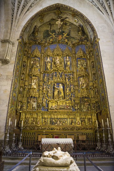 Altar screen or retable in the chapel of St. Anne by Gil de Siloe