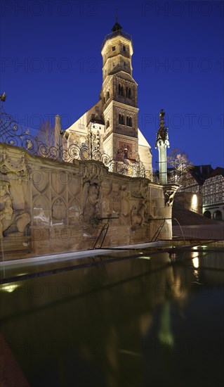 Protestant parish church of St. Michael and Gothic pillory