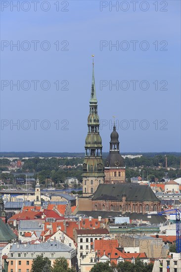 Historic centre with St. Peter's Church and Riga Cathedral