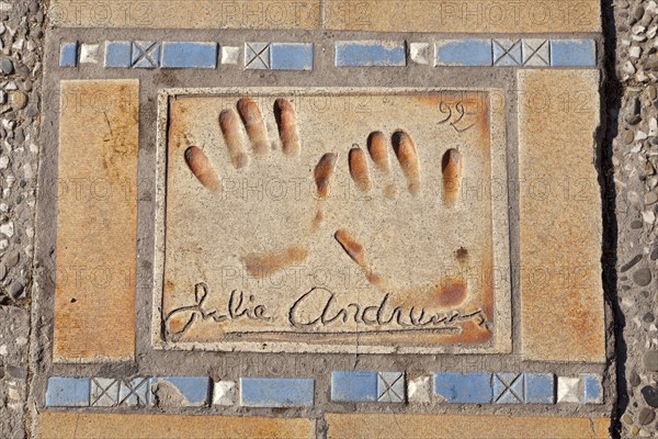 Handprints of Julie Andrews