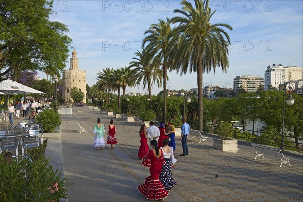 Torre del Oro on the waterfront of the Rio Guadalquivir