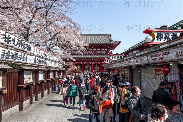 Tourists on the way to Hozomon Gate