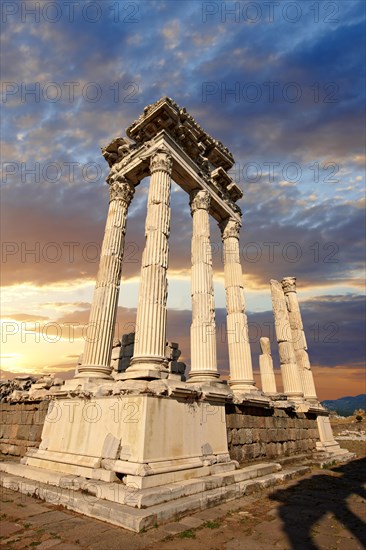 Pillars of the Greco Roman Temple of Trajan