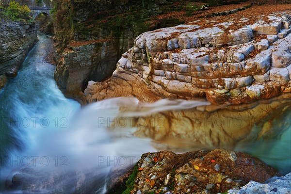 Cascade in the lower part of the Tauglbach stream