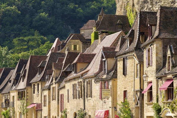 Row of old stone houses