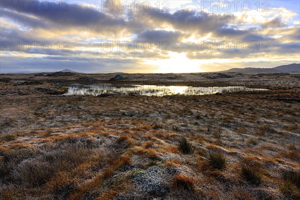 Irish landscape sunrise