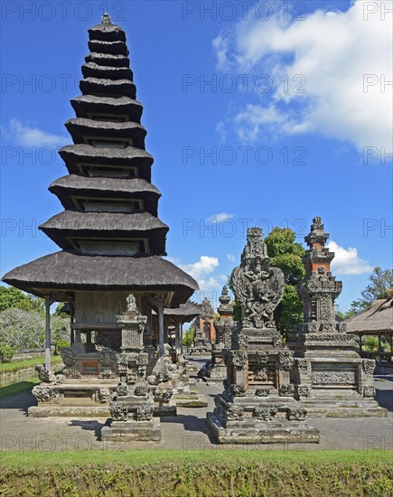 Pagodas and prayer places of the Pura Taman Ayun temple