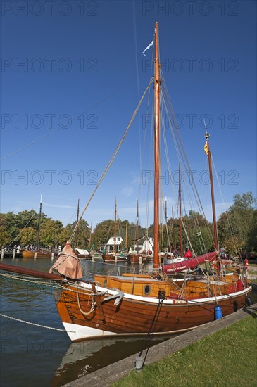 Zeesenboot boats in the harbor