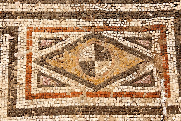 4th century geometric floor mosaic from the late Roman Jewish synagogue of Sardis