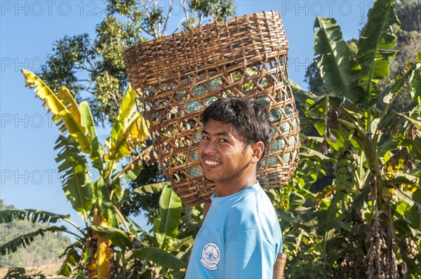 Smiling man from the Lahu people