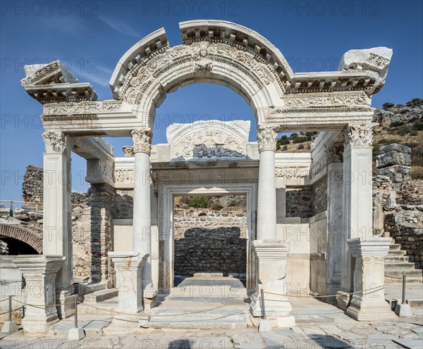 Temple of Hadrian with a restored gable