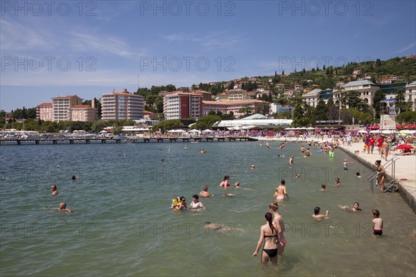 Bathers on the coast