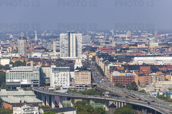 View across the town centre of Stockholm