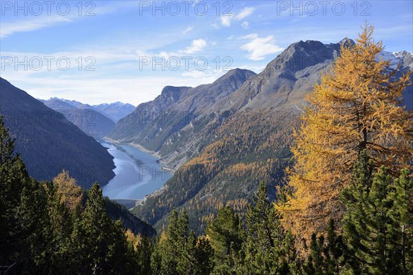 View of the Lago di Livigno