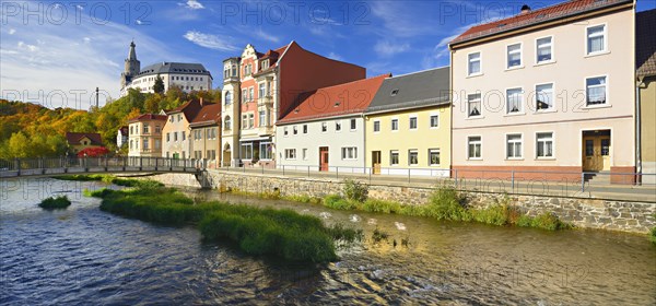 Osterburg Castle and the historic centre on the Weida River