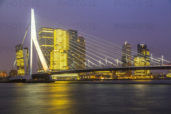 Skyline on the Nieuwe Maas river