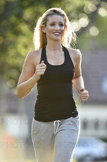 Young woman jogging