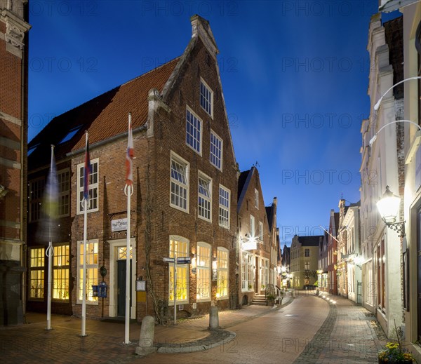 Historic gable houses in the Rathausstrasse street