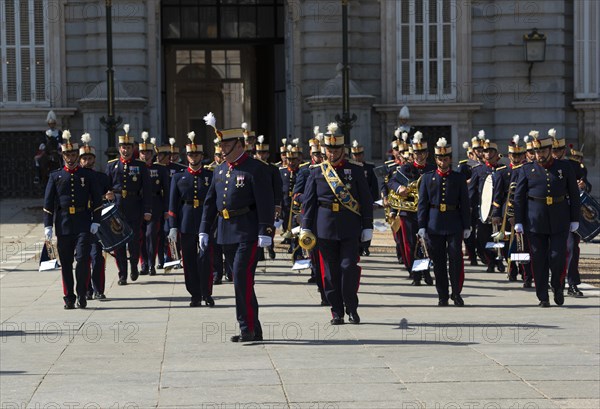 Royal band in front of the Royal Palace