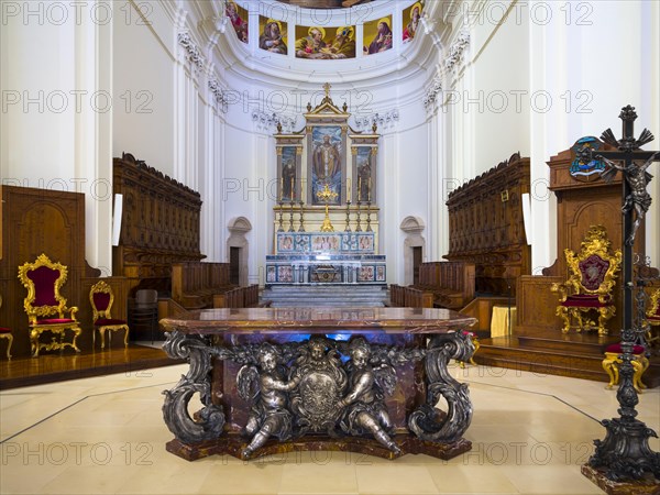 Altar of the baroque church