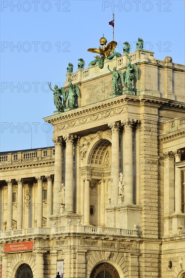 Hofburg Palace at Heldenplatz square