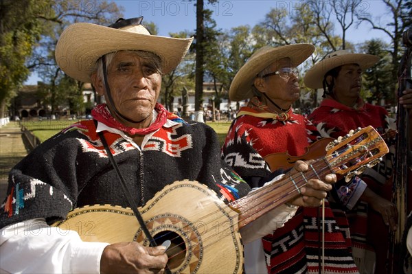 Musician at the Danza de los Viejitos