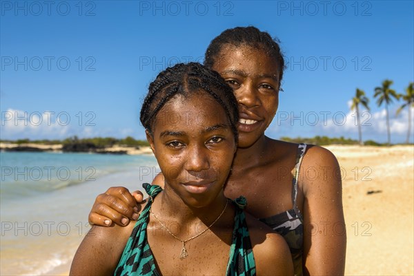 Local girls on the beach