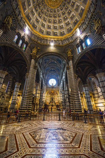 Interior with with mosaic floors