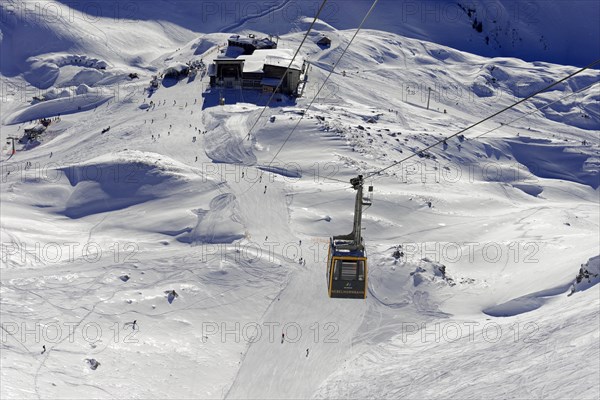 Cabin of the Nebelhorn Cable Car