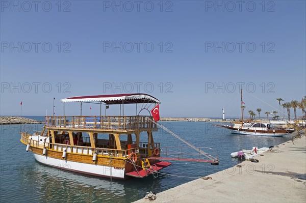 Excursion boat in port