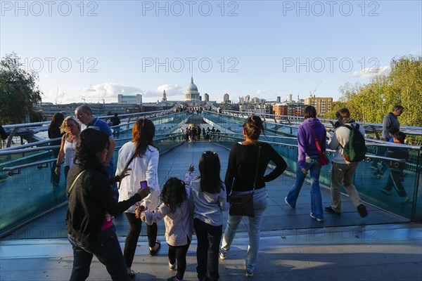 Millennium Bridge with St. Paul's Cathedral