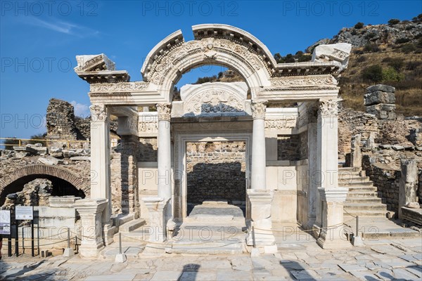 Temple of Hadrian with a restored gable