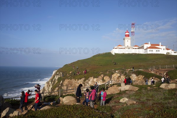 Tourists on the cliffs