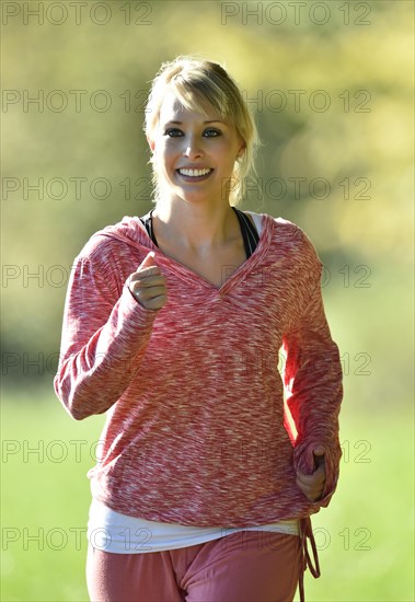 Young woman jogging